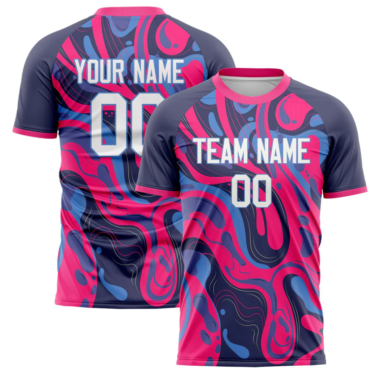 Die Farben des Spiels: Pink, Weiß und Blau im Fußball