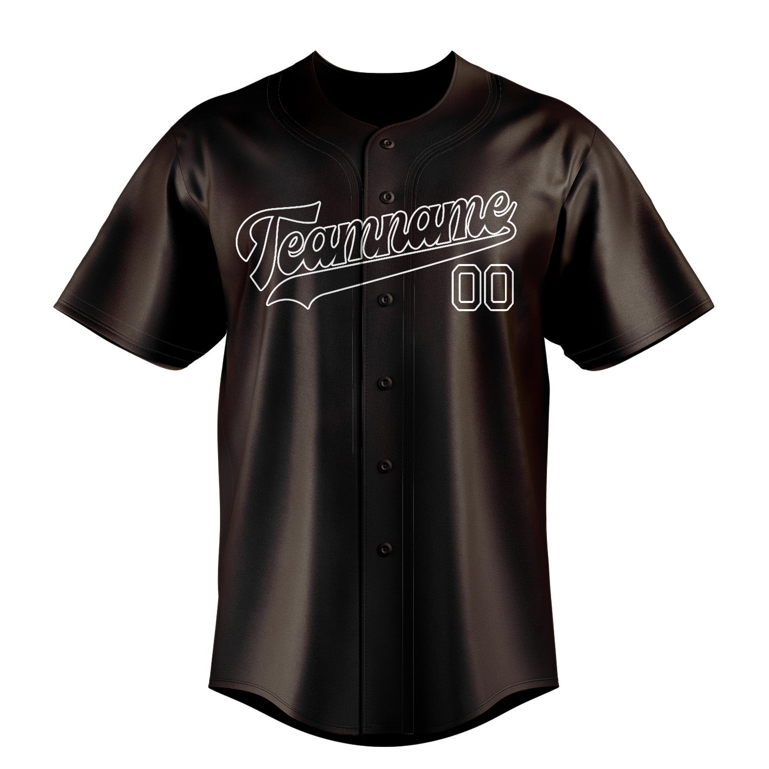 Benutzerdefiniertes Professionelles Braun Weiß Baseballtrikot