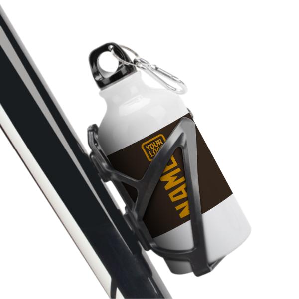 Maßgeschneidertes Braun Gelb Sportflasche