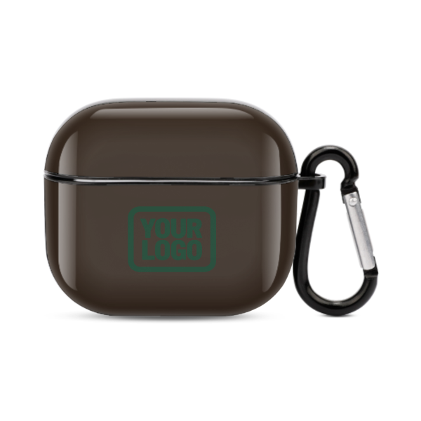 Maßgeschneidertes Braun Moosgrün AirPods-Hülle (3. Generation)