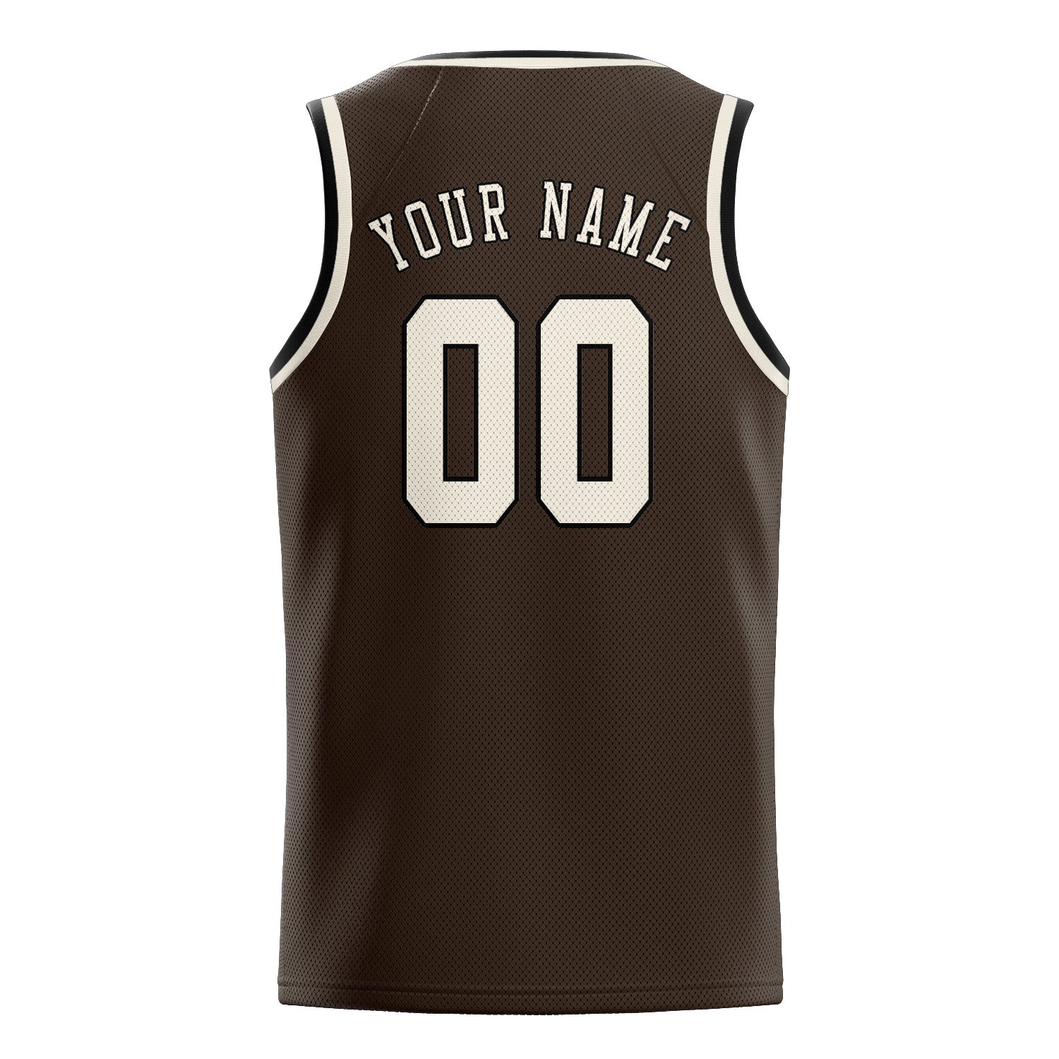 Benutzerdefiniertes Professionelles Braun Beige Basketballtrikot