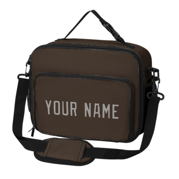 Maßgeschneidertes Braun Gray Lunch-Tasche