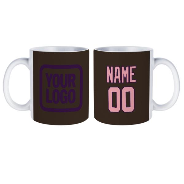 Maßgeschneidertes Braun Rosa Becher