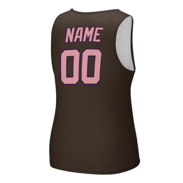 Maßgeschneidertes Braun Rosa Herren Tanktop