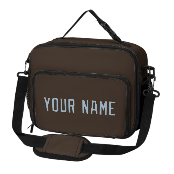 Maßgeschneidertes Braun Light Blue Lunch-Tasche