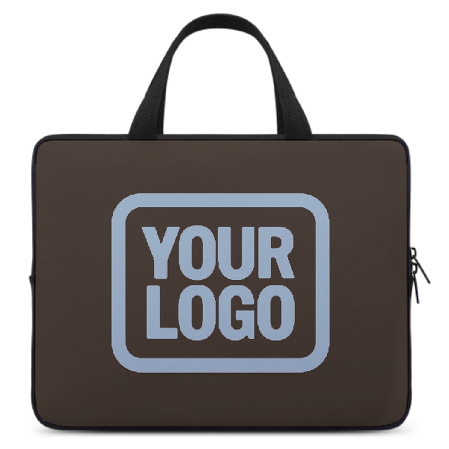 Maßgeschneidertes Braun Light Blue Laptop Tasche