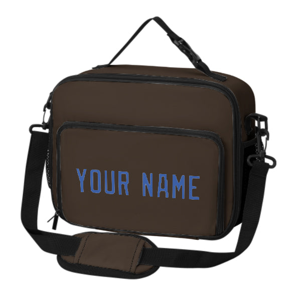 Maßgeschneidertes Braun Sky Blue Lunch-Tasche