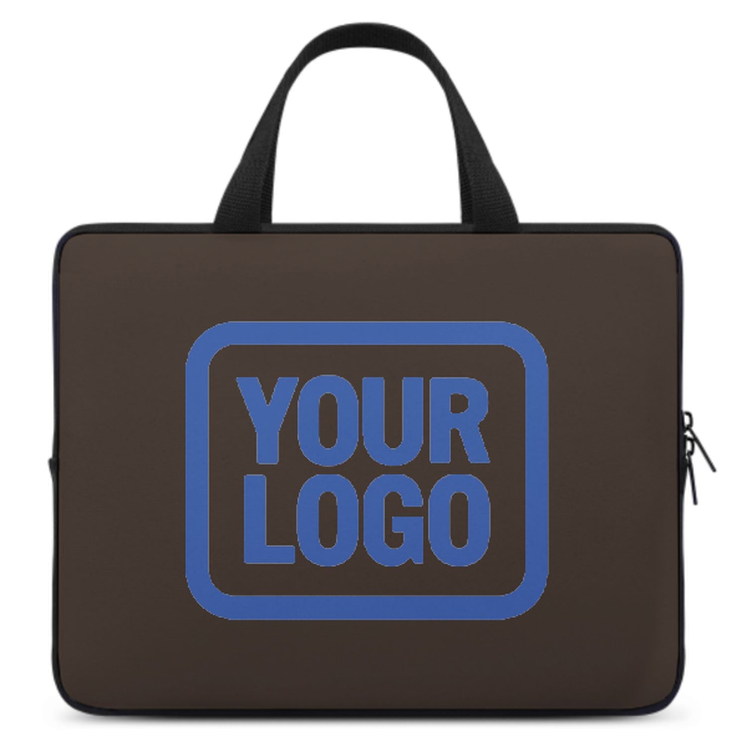 Maßgeschneidertes Braun Sky Blue Laptop Tasche