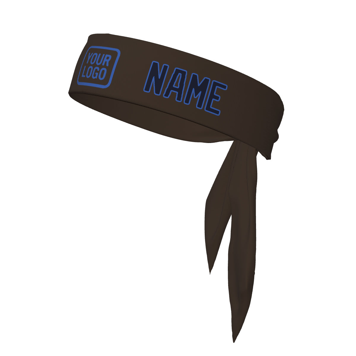 Maßgeschneidertes Braun Stahlblau Stirnband