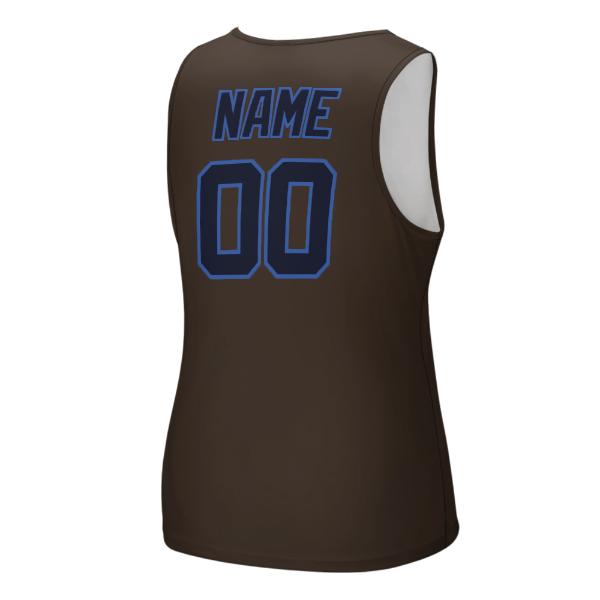 Maßgeschneidertes Braun Stahlblau Herren Tanktop