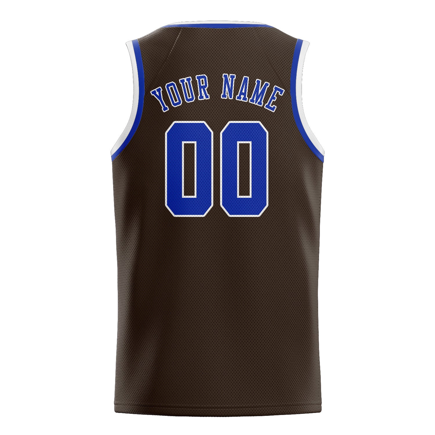 Benutzerdefiniertes Professionelles Braun Himmelblau Basketballtrikot