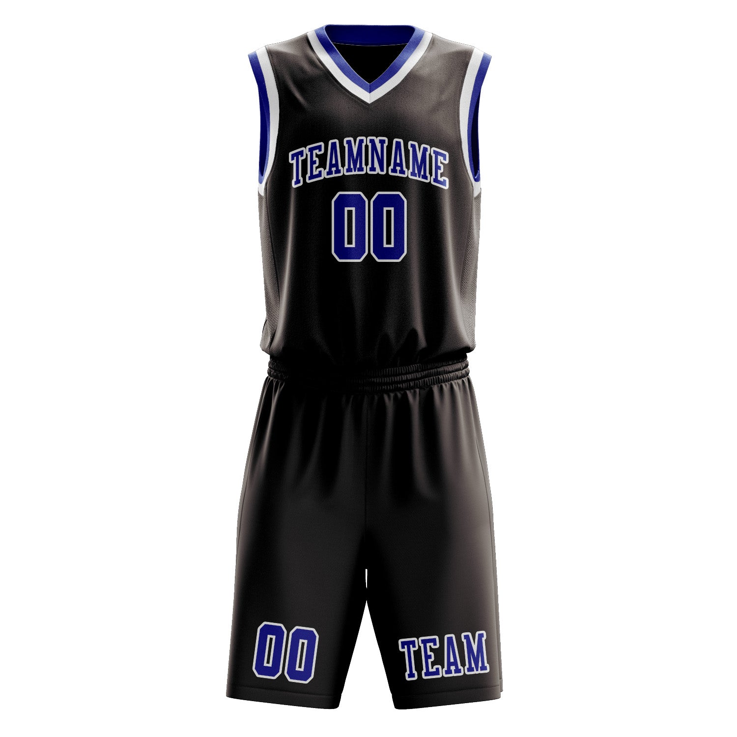 Benutzerdefiniertes Professionelles Braun Himmelblau Basketballtrikot-Set