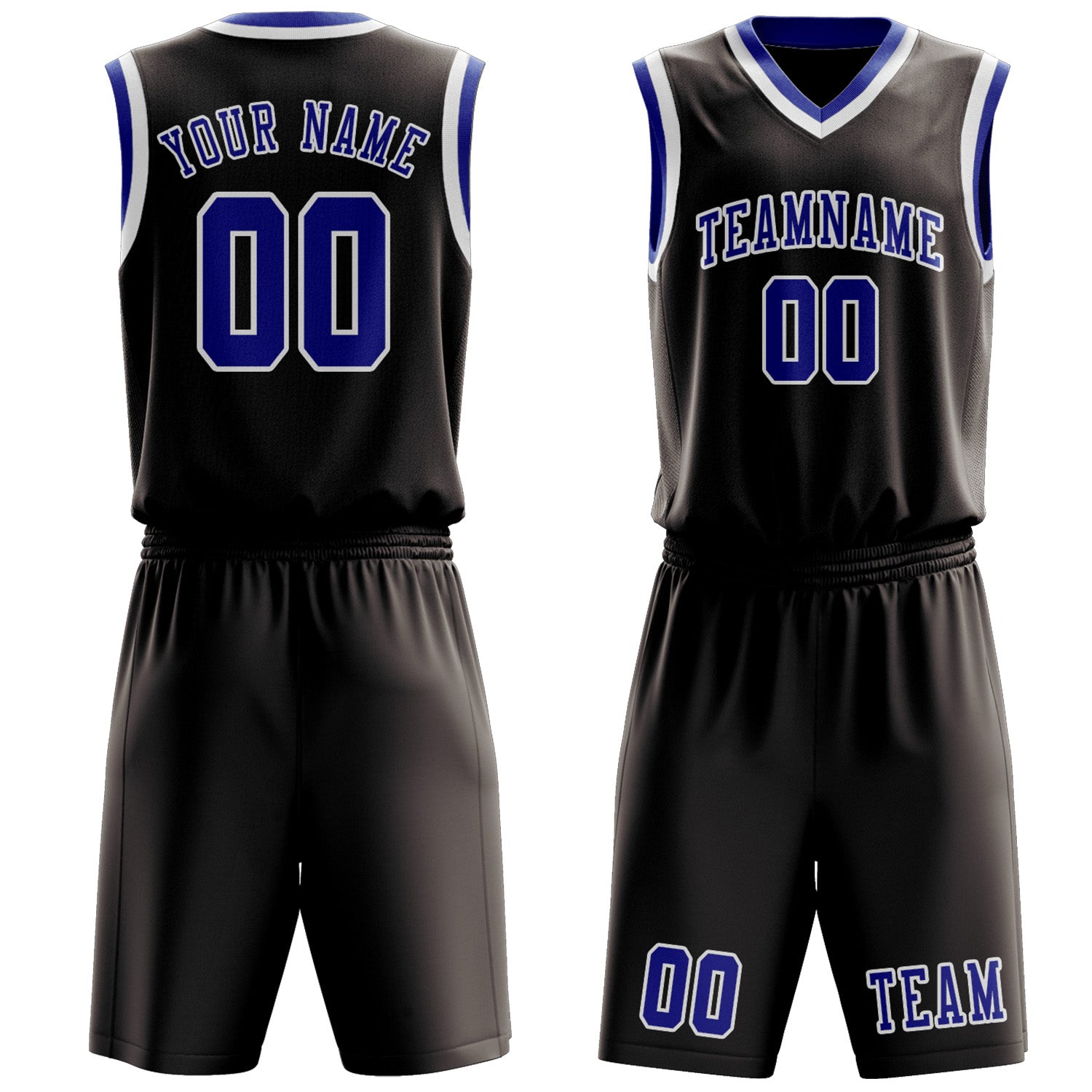 Benutzerdefiniertes Professionelles Braun Himmelblau Basketballtrikot-Set
