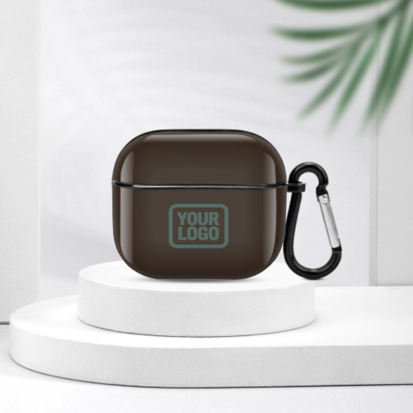 Maßgeschneidertes Braun Blaugrün AirPods-Hülle (3. Generation)