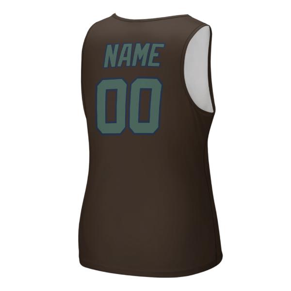 Maßgeschneidertes Braun Blaugrün Herren Tanktop