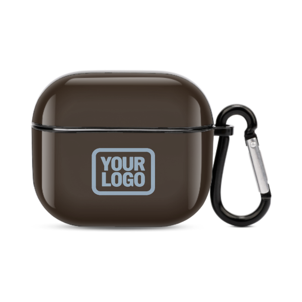 Maßgeschneidertes Braun Hellblau AirPods-Hülle (3. Generation)