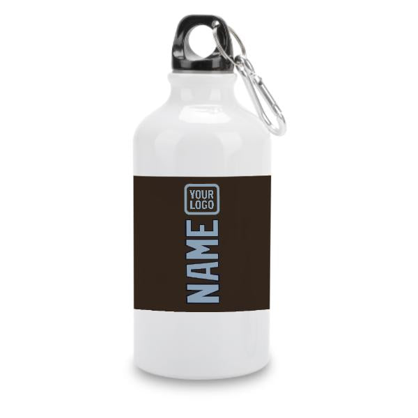 Maßgeschneidertes Braun Hellblau Sportflasche