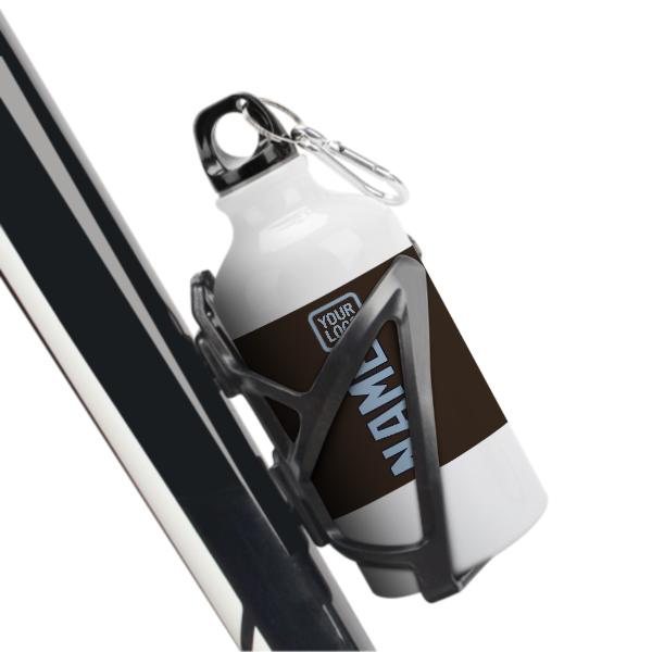 Maßgeschneidertes Braun Hellblau Sportflasche