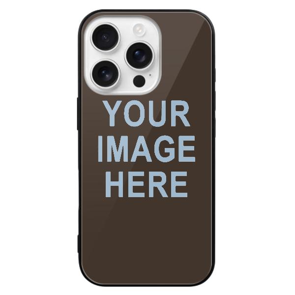 Custodia per telefono personalizzata marrone chiaro azzurro