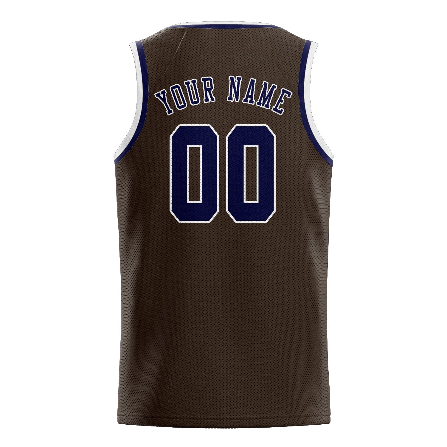 Benutzerdefiniertes Professionelles Braun Stahlblau Basketballtrikot