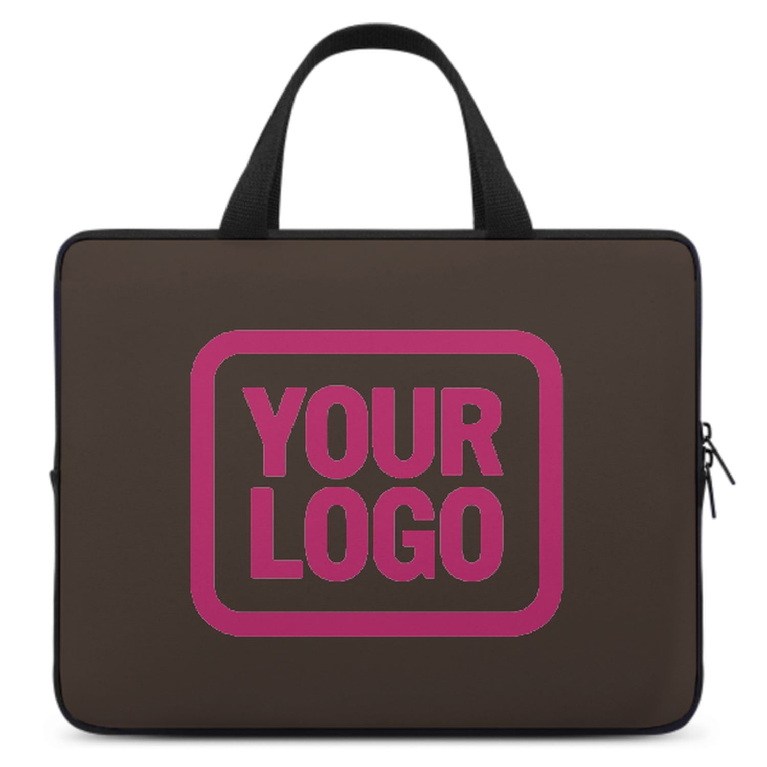 Maßgeschneidertes Braun Pink Laptop Tasche