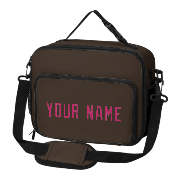 Maßgeschneidertes Braun Pink Lunch-Tasche
