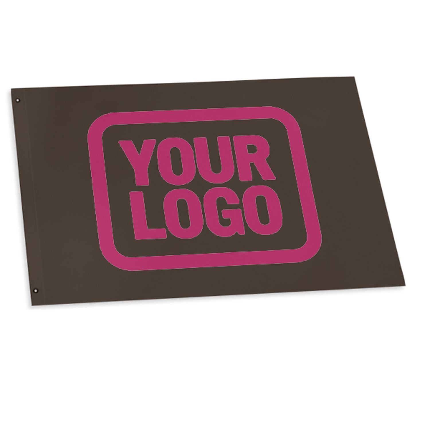 Bandiera personalizzata marrone rosa