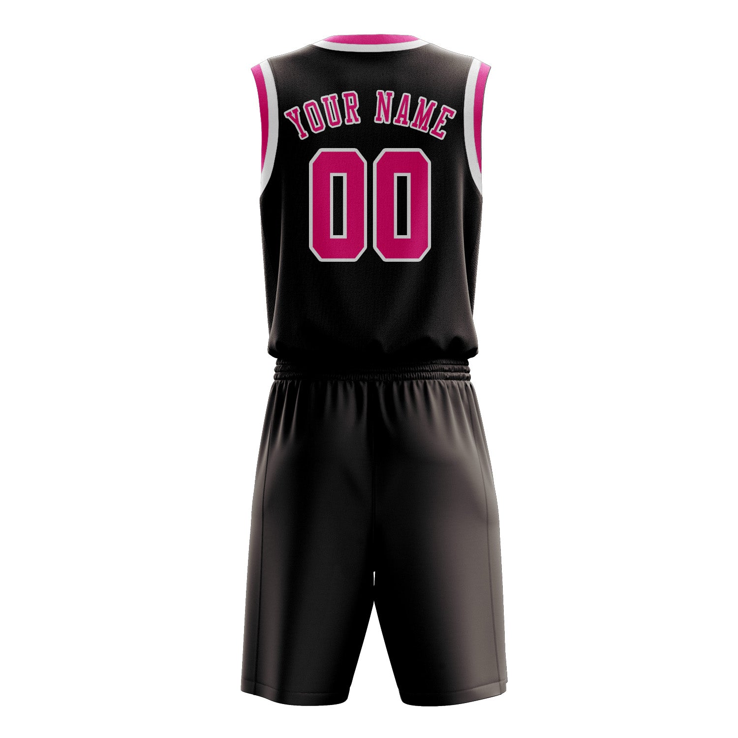 Benutzerdefiniertes Professionelles Braun Rosarot Basketballtrikot-Set