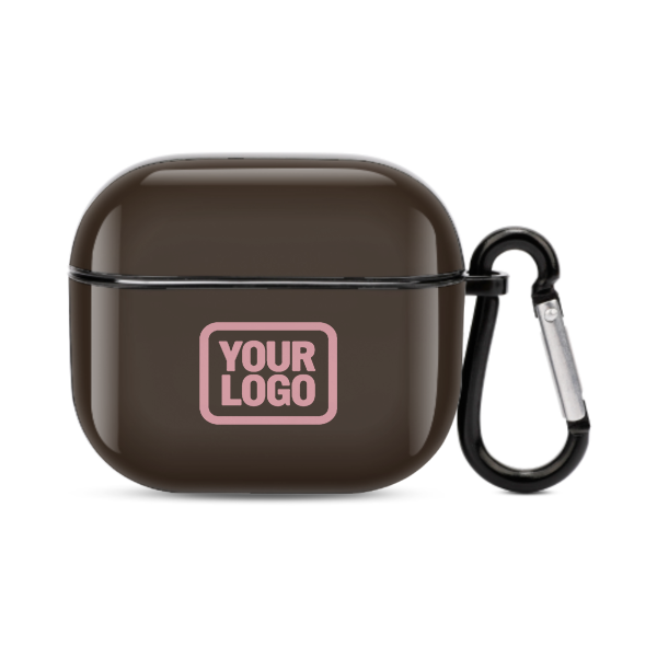 Maßgeschneidertes Braun Rosa AirPods-Hülle (3. Generation)
