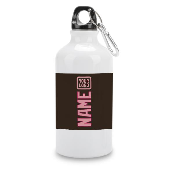 Maßgeschneidertes Braun Rosa Sportflasche