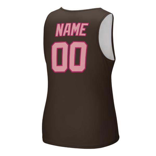 Maßgeschneidertes Braun Rosa Herren Tanktop