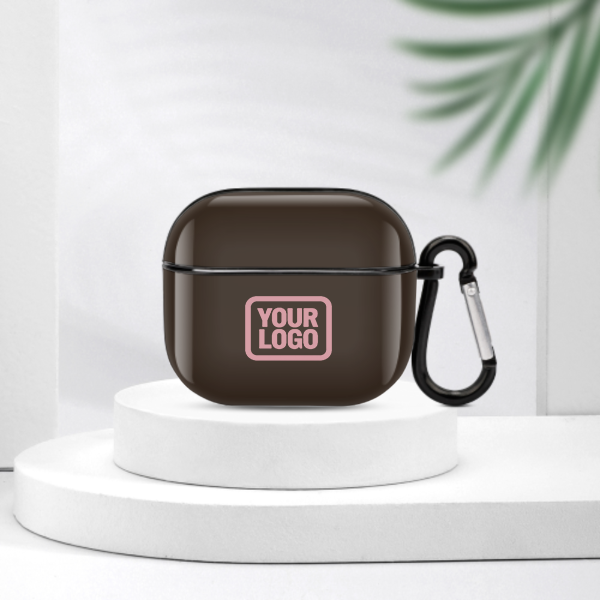 Maßgeschneidertes Braun Rosa AirPods-Hülle (3. Generation)