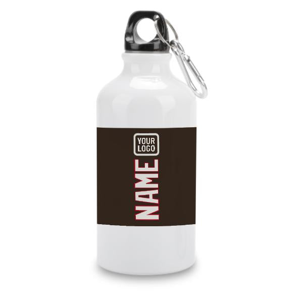 Maßgeschneidertes Braun Weiß Sportflasche