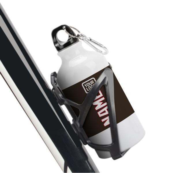Maßgeschneidertes Braun Weiß Sportflasche