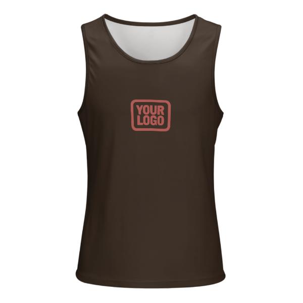Maßgeschneidertes Braun Kupferrose Herren Tanktop