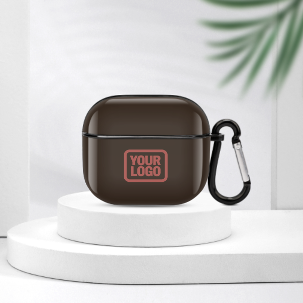Maßgeschneidertes Braun Kupferrose AirPods-Hülle (3. Generation)