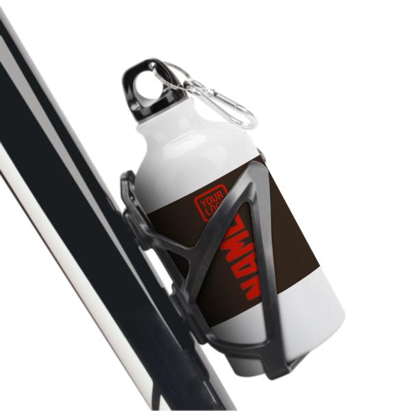 Maßgeschneidertes Braun Orangerot Sportflasche