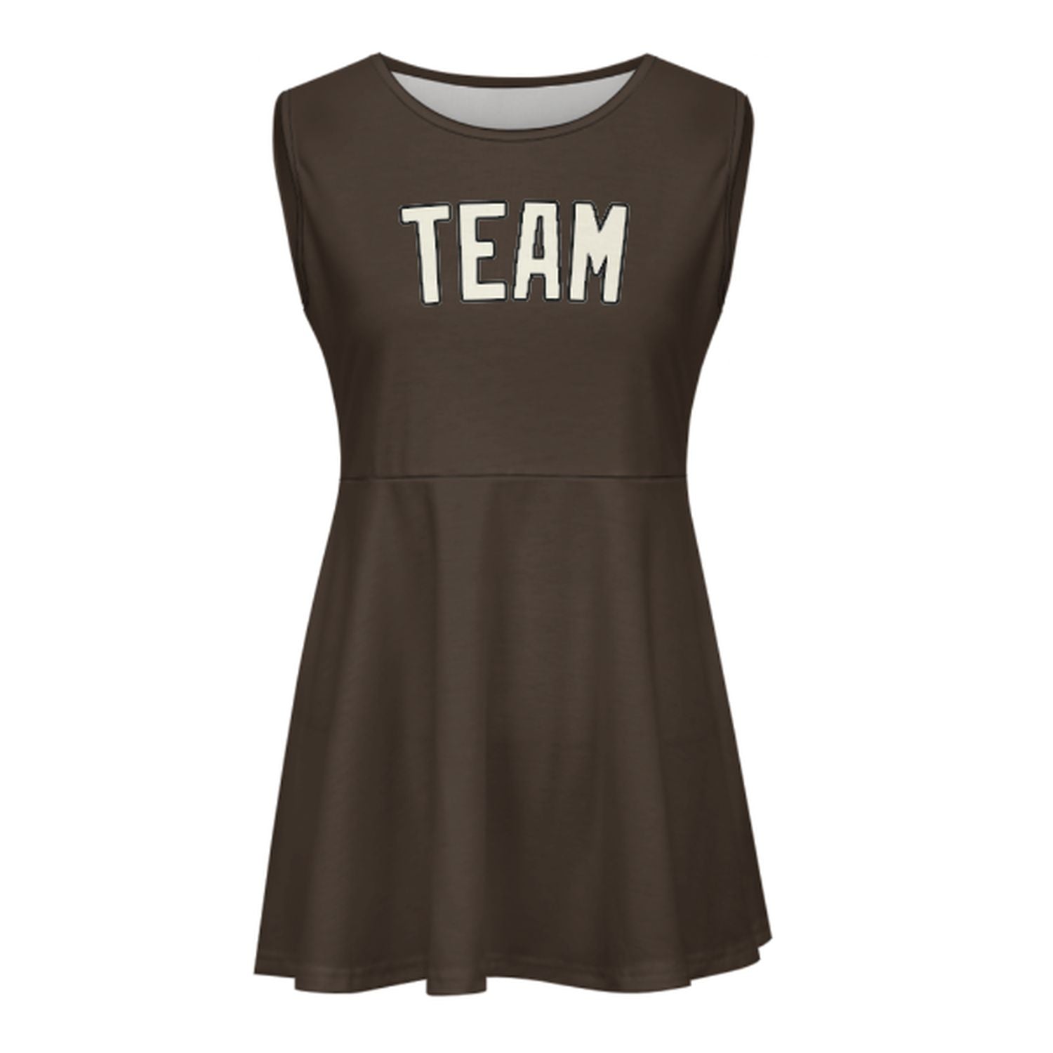 Abito da cheerleader marrone beige su misura