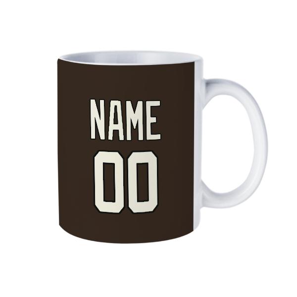Maßgeschneidertes Braun Beige Becher