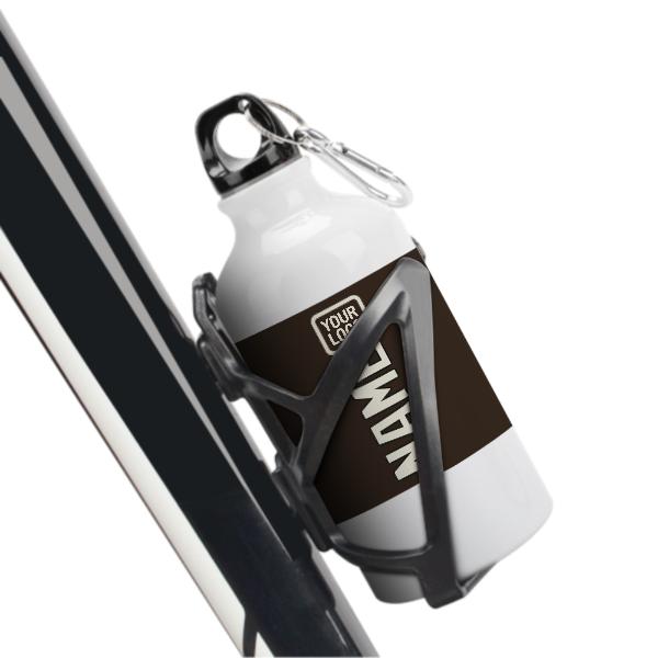 Maßgeschneidertes Braun Beige Sportflasche