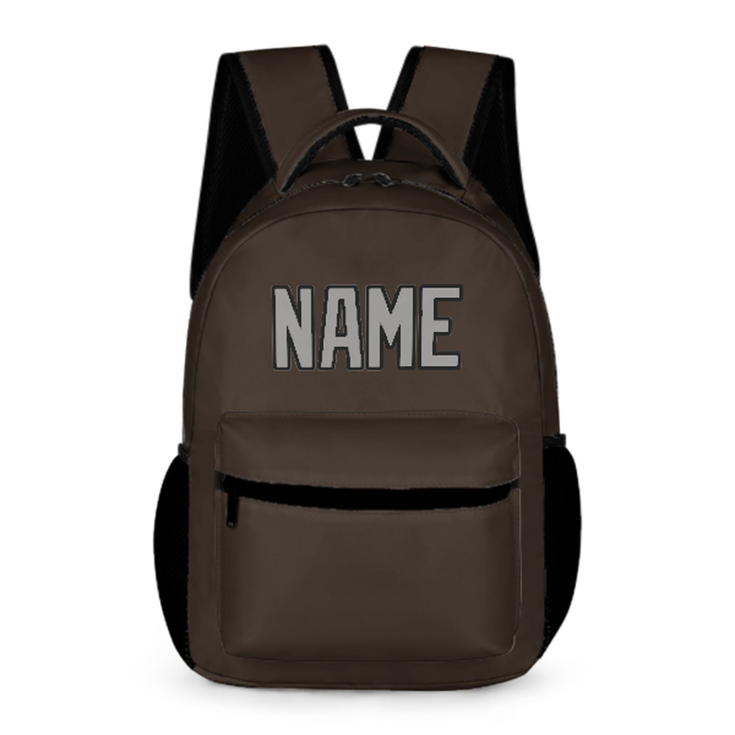 Zaino per bambini marrone grigio personalizzato
