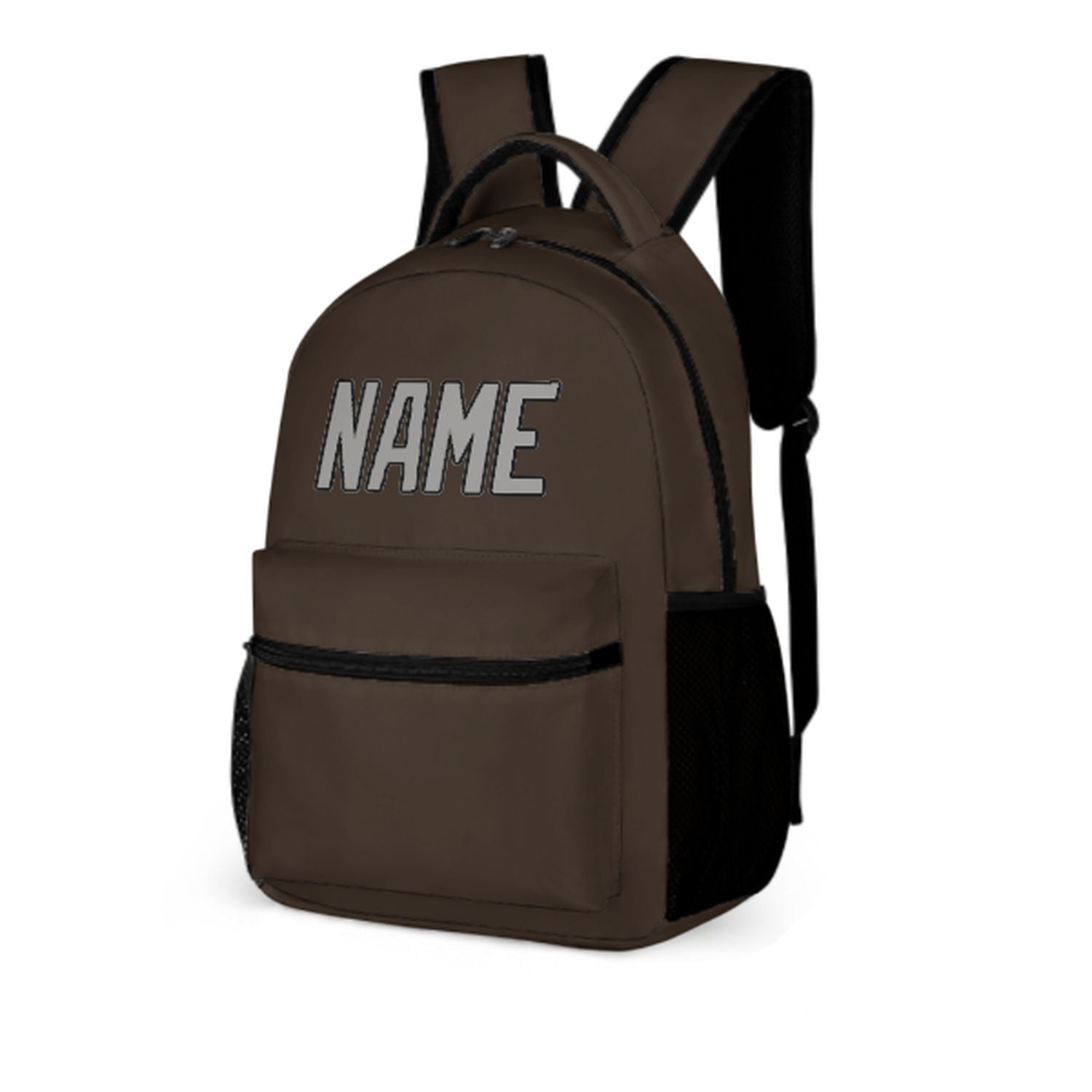 Zaino per bambini marrone grigio personalizzato