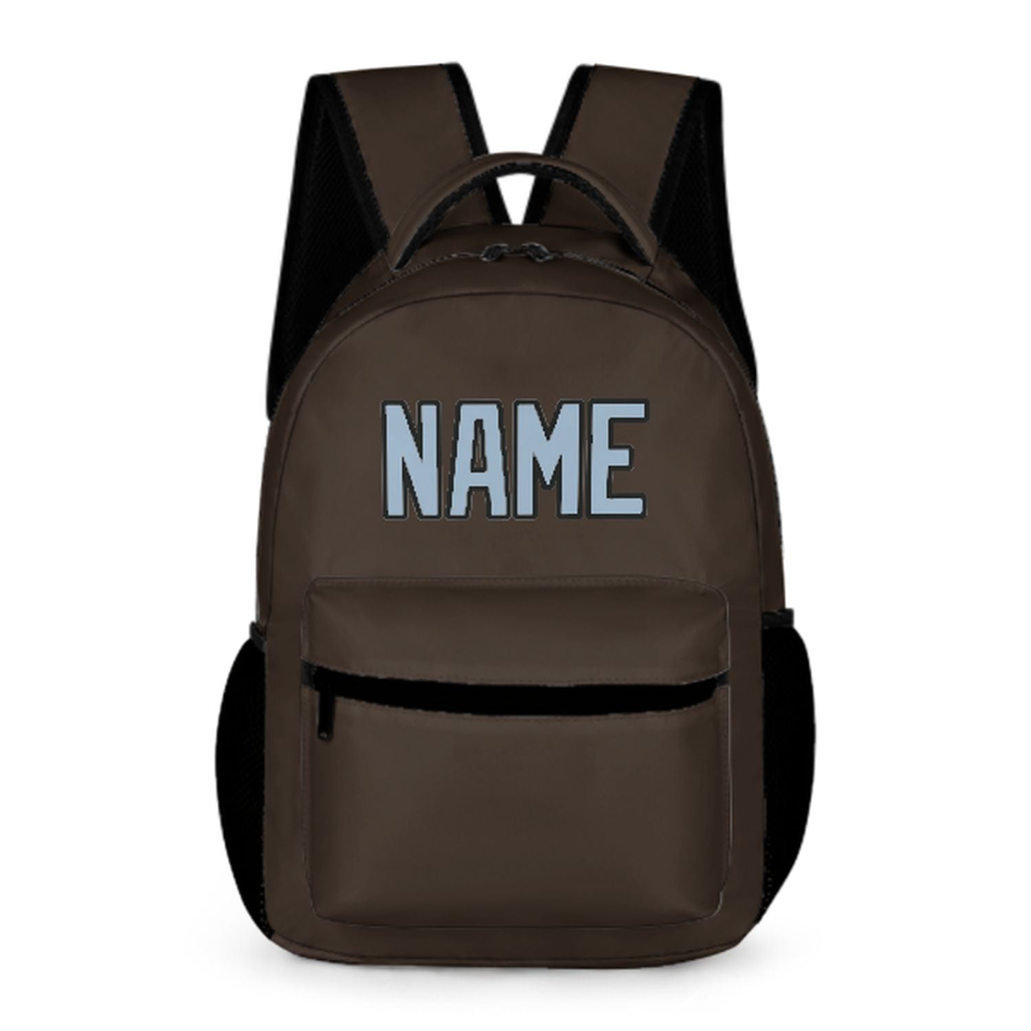 Zaino per bambini marrone chiaro azzurro su misura