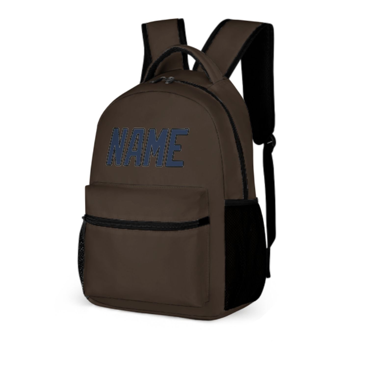 Zaino per bambini marrone blu navy su misura