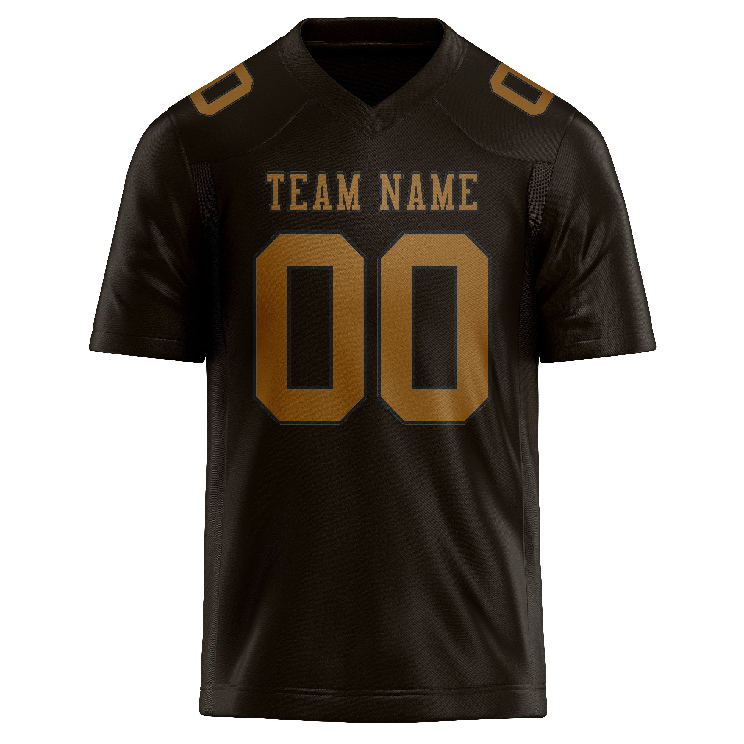 Maßgeschneidertes Professionelles Braun Khaki Rugbytrikot