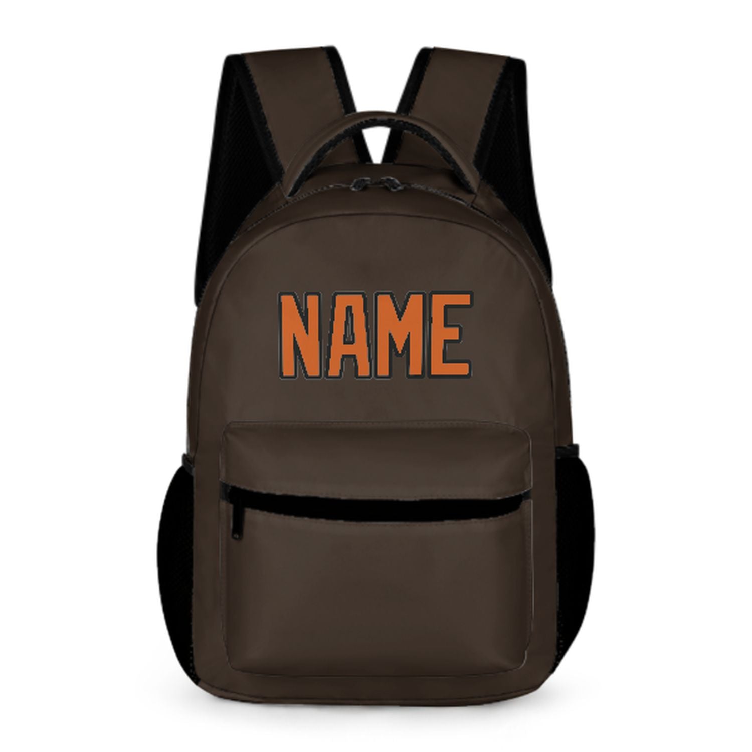 Maßgeschneidertes Braun Orange Kinderrucksack