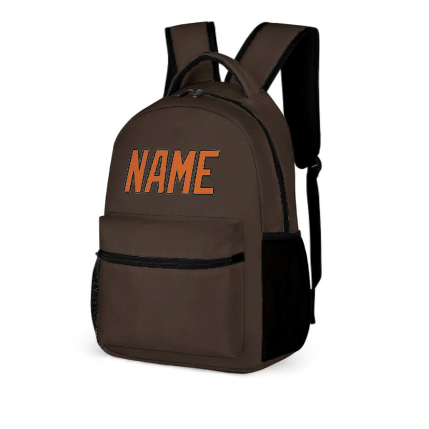 Maßgeschneidertes Braun Orange Kinderrucksack