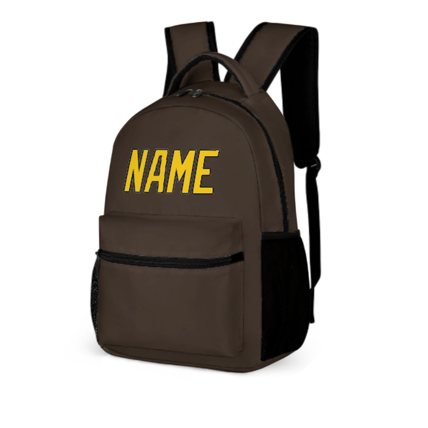 Maßgeschneidertes Braun Gold Kinderrucksack