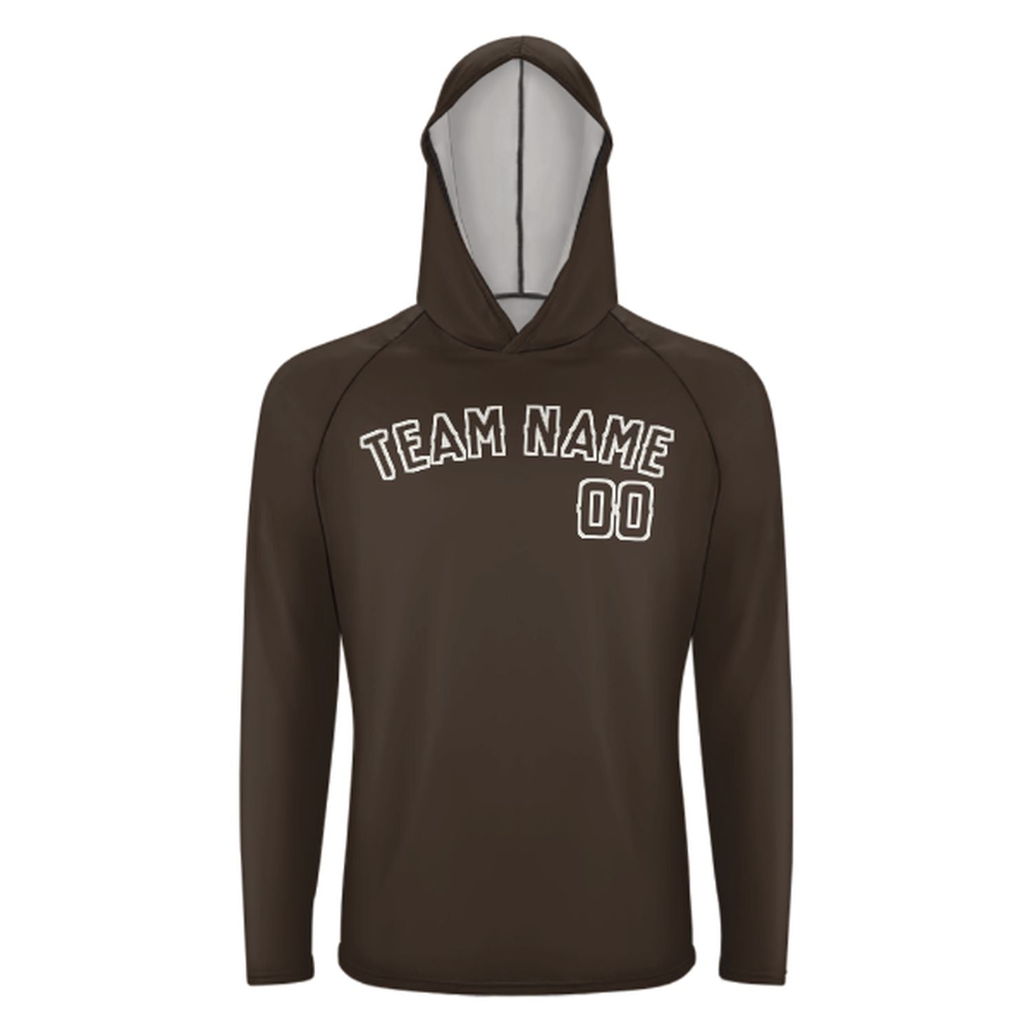 Maßgeschneidertes Braun Braun UV-Hoodie