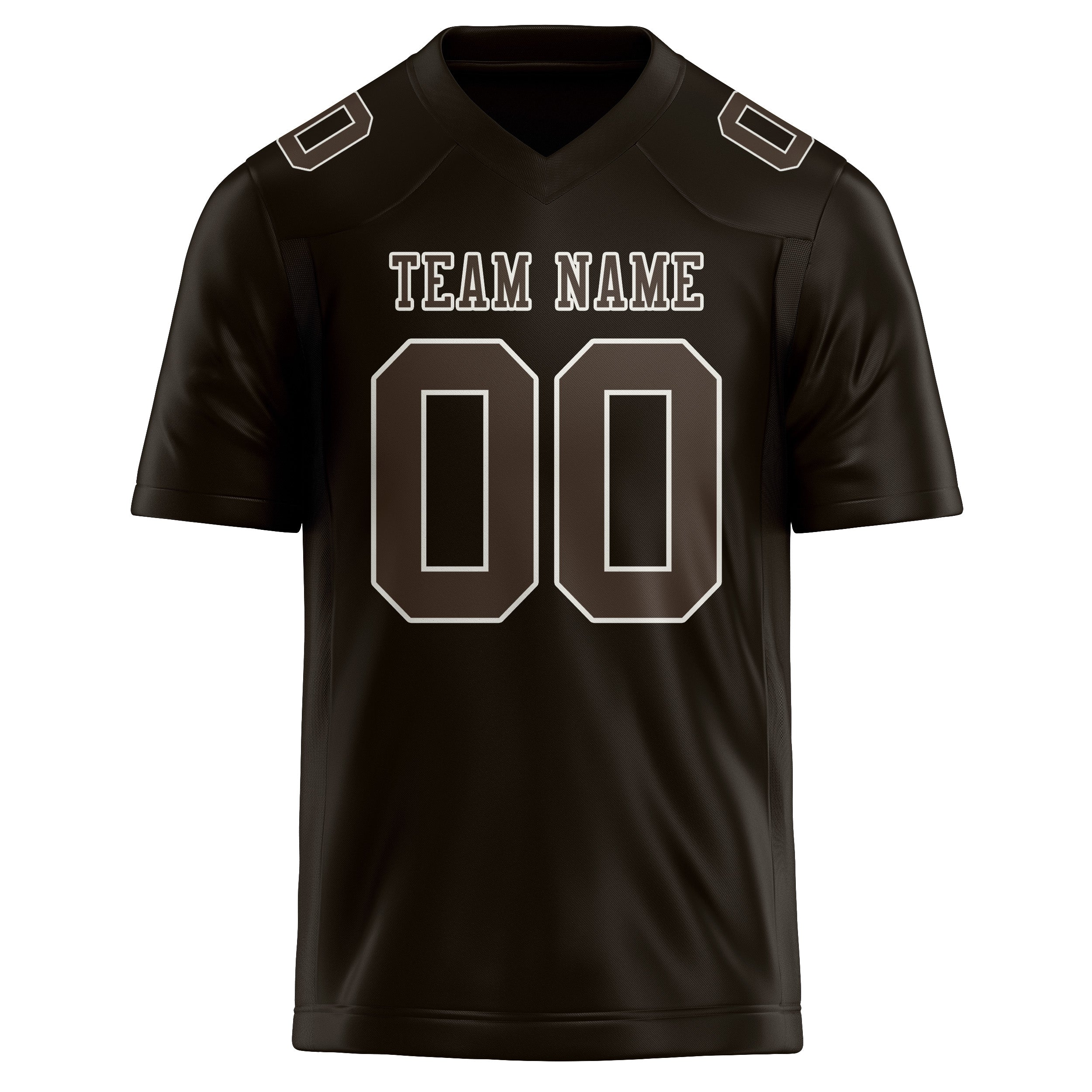 Maßgeschneidertes Professionelles Braun Braun Rugbytrikot